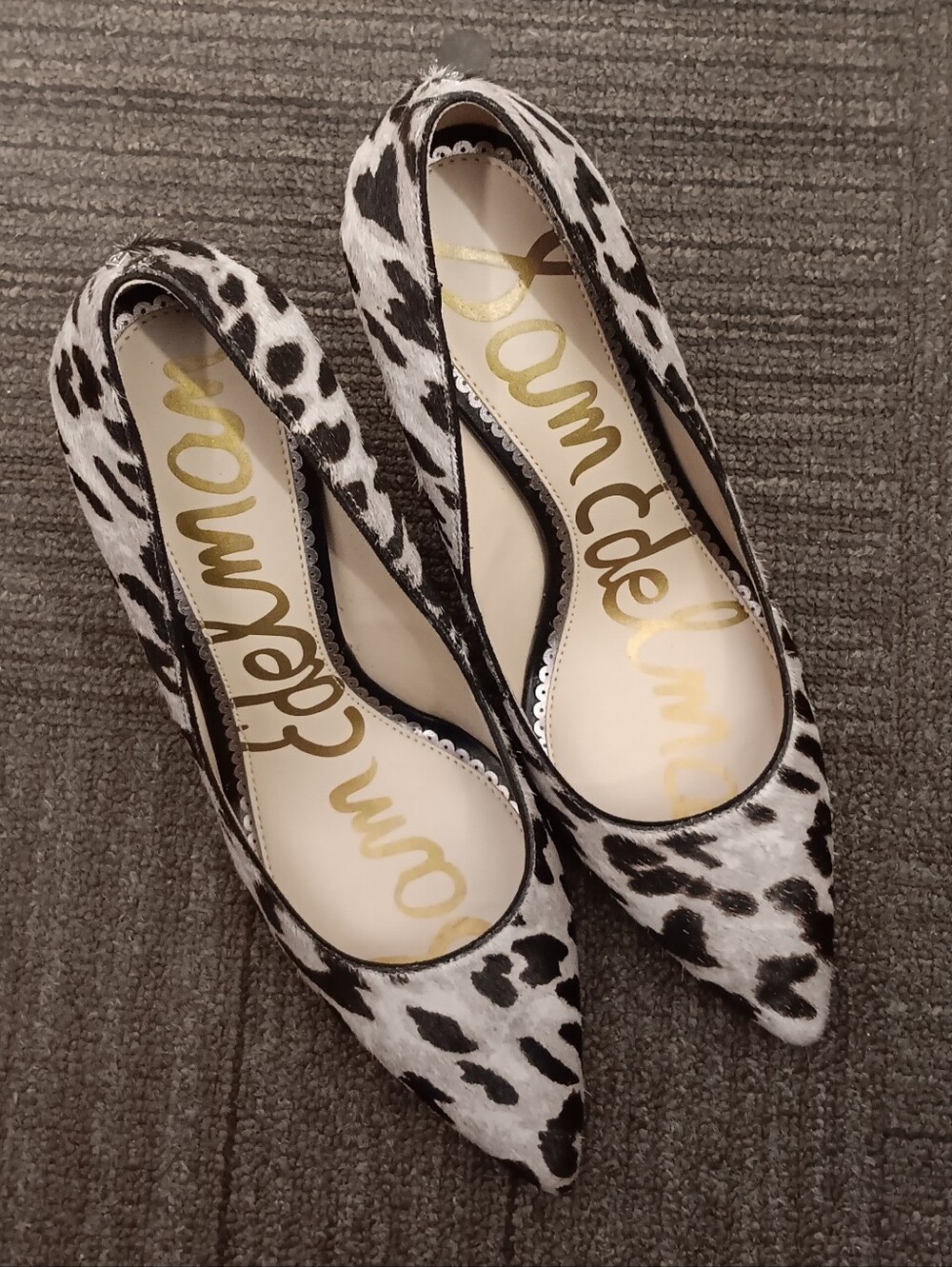 Sam Edelman Hazel Cow Hair Leopard Print Pumps Heels Sz 8 - Picture 2 of 10